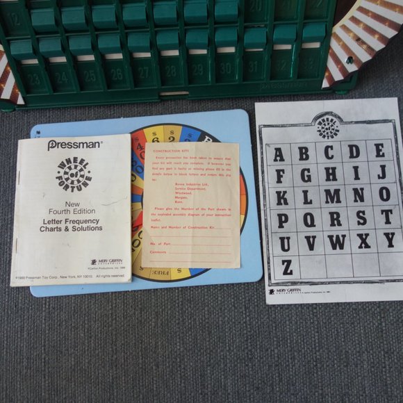Vintage Wheel of Fortune 4th Edition Board Game by Pressman - Picture 5 of 9